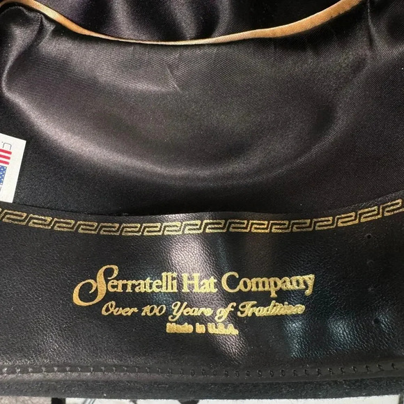 Serratelli Salinas 3X Wool Felt Cowboy Western Black Hat Size 7 1/2 Ranch Rodeo - Picture 8 of 10